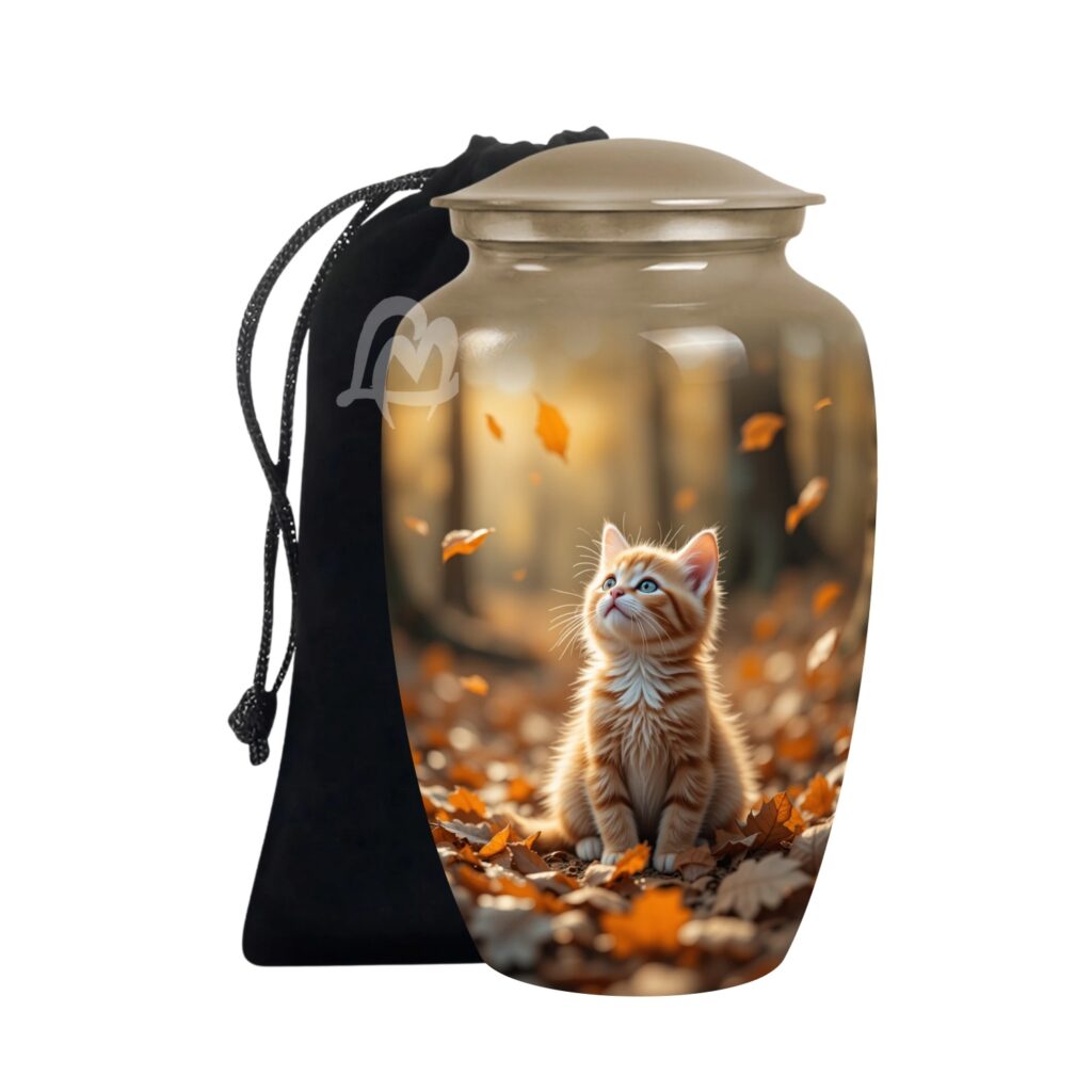 Cat Cremation Urn for Ashes for Women & Male, Pet Memorials for Human Ashes Adult Female & Man