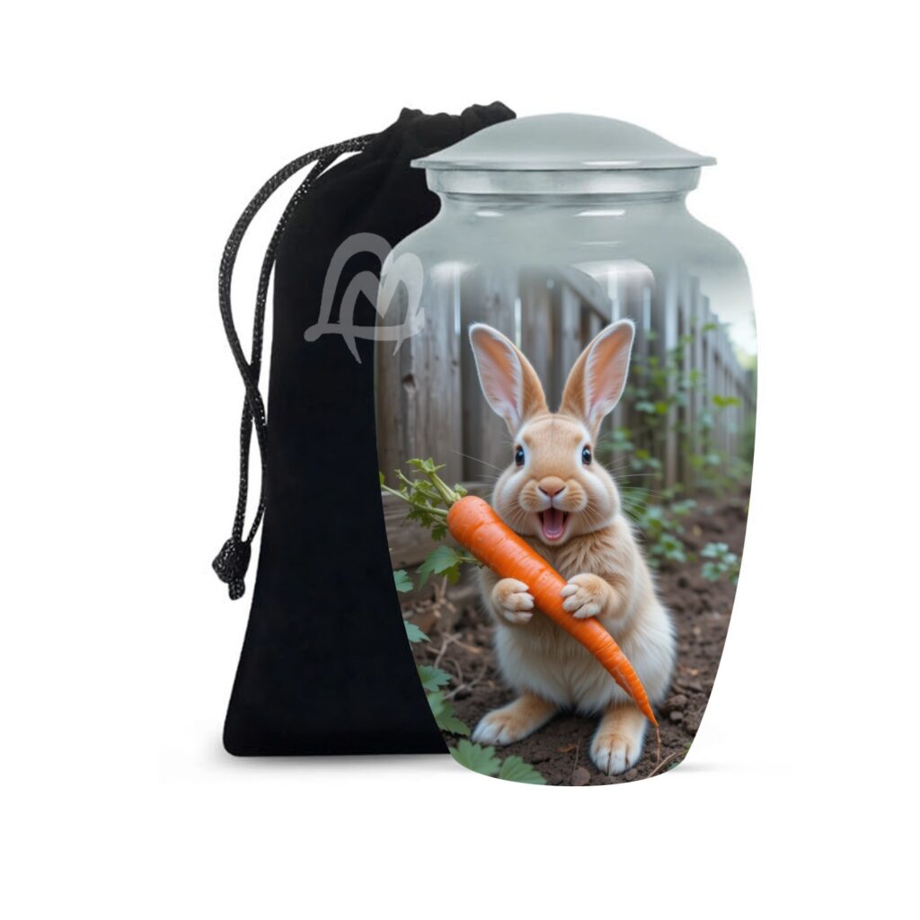 Rabbit Aluminum Cremation Funeral Urns for Adult Human & Pet Loss