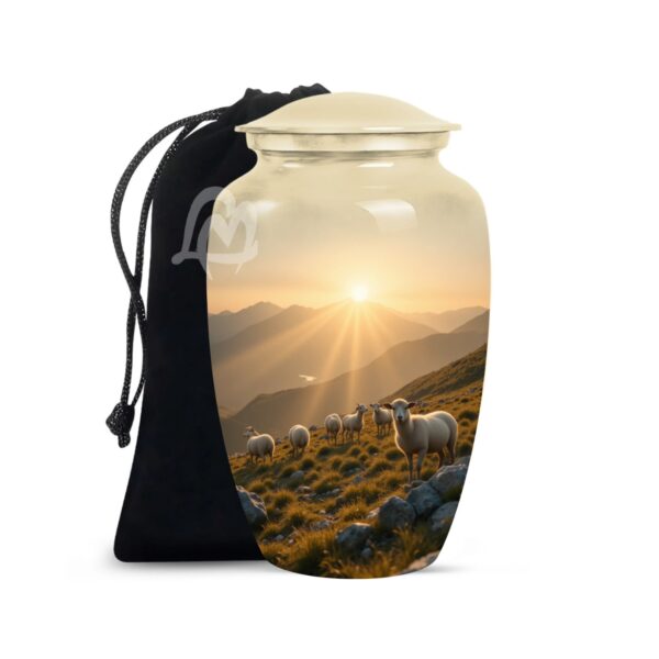 Sheep Cremation Urn for Ashes Adult Male/Female | Handcrafted Urns for Human Ashes