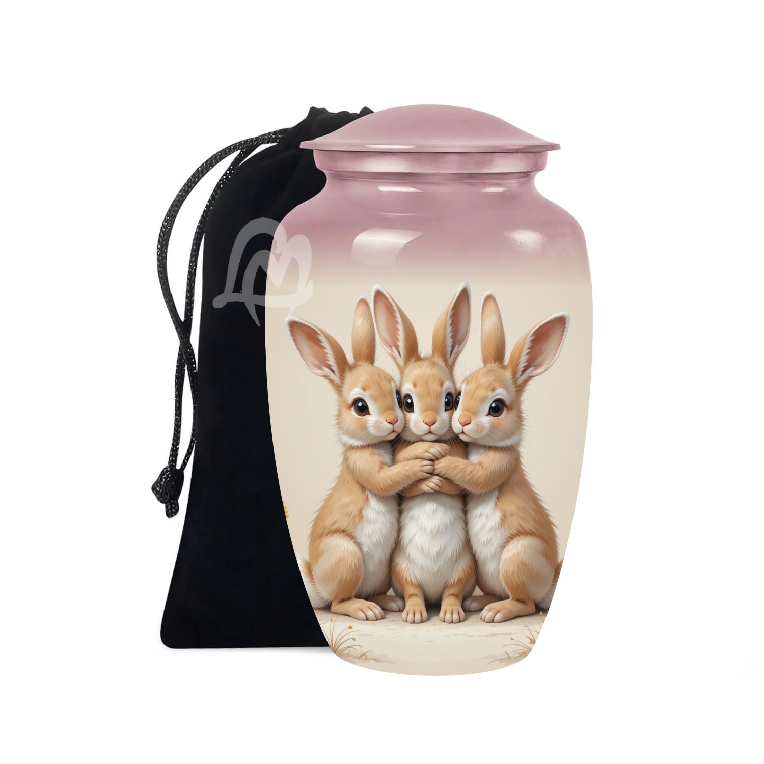 Rabbit Aluminum Cremation Funeral Urns for Adult Human & Pet Loss Rabbit Aluminum Cremation Funeral Urns for Adult Human & Pet Loss