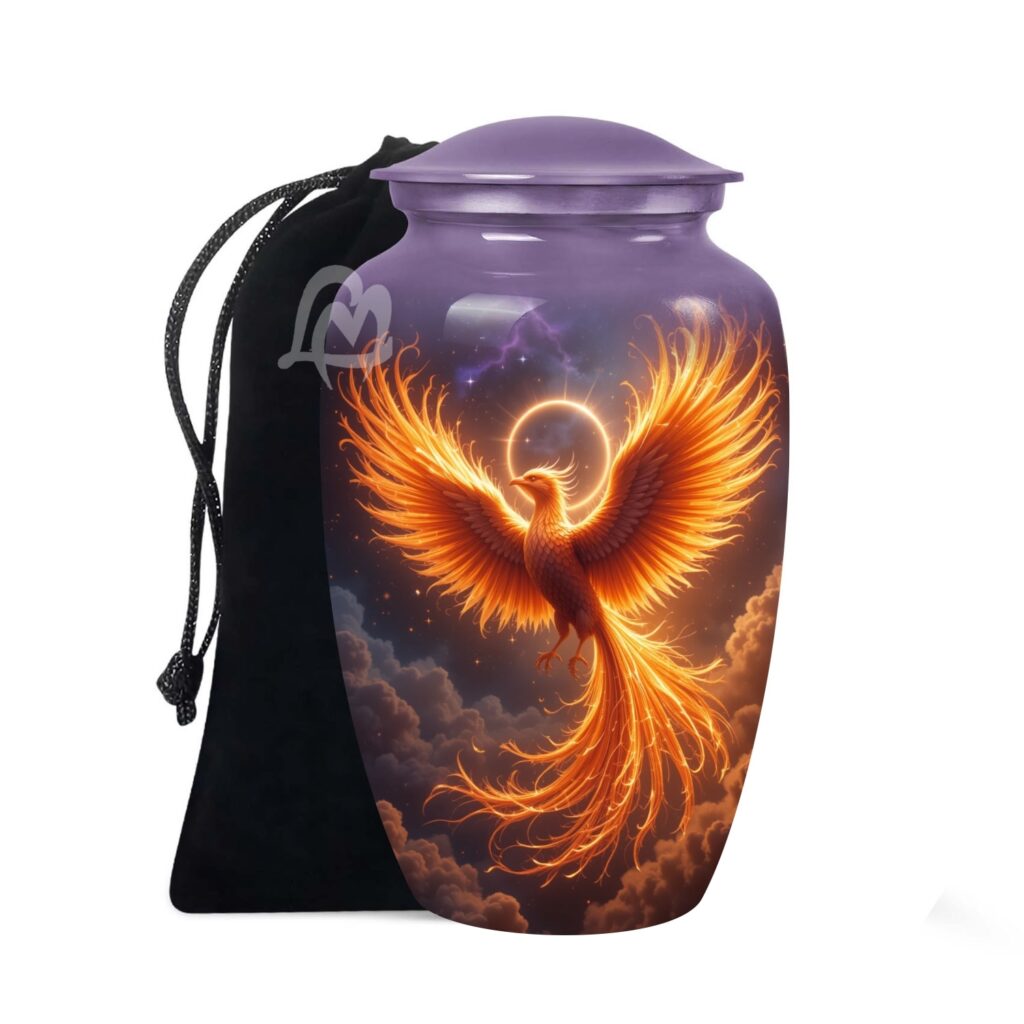 Handcrafted Burial Funeral Urns for Cremated Ash Remains Storage.