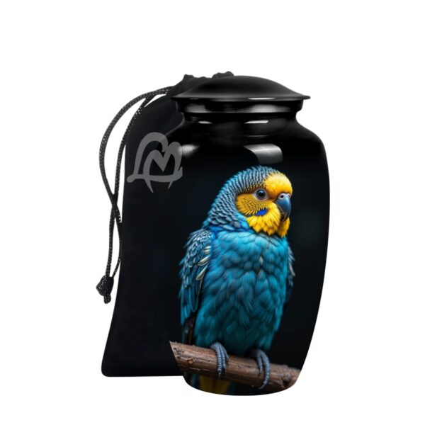 Budgie Cremation Urn for Human Ashes | Memorial Urn Carefully Handcrafted with Elegant Finishes