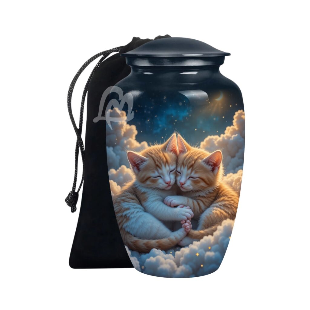 Persian Cat Urns for Adult Women & Men - Large Capacity Urn for Ashes
