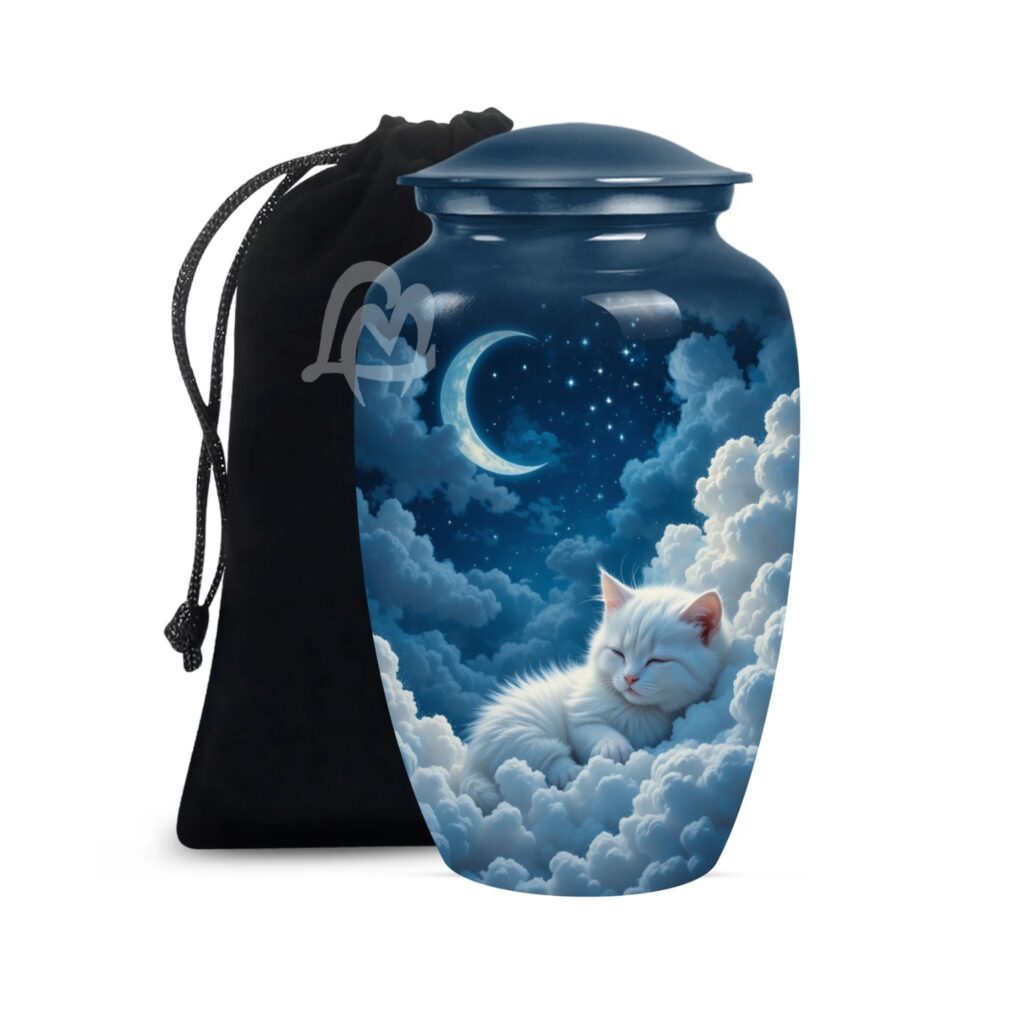 Cat Cremation Urns for Human Ashes - Burial Memorial Urn for Adults | Funeral Urns for Ashes Adult.