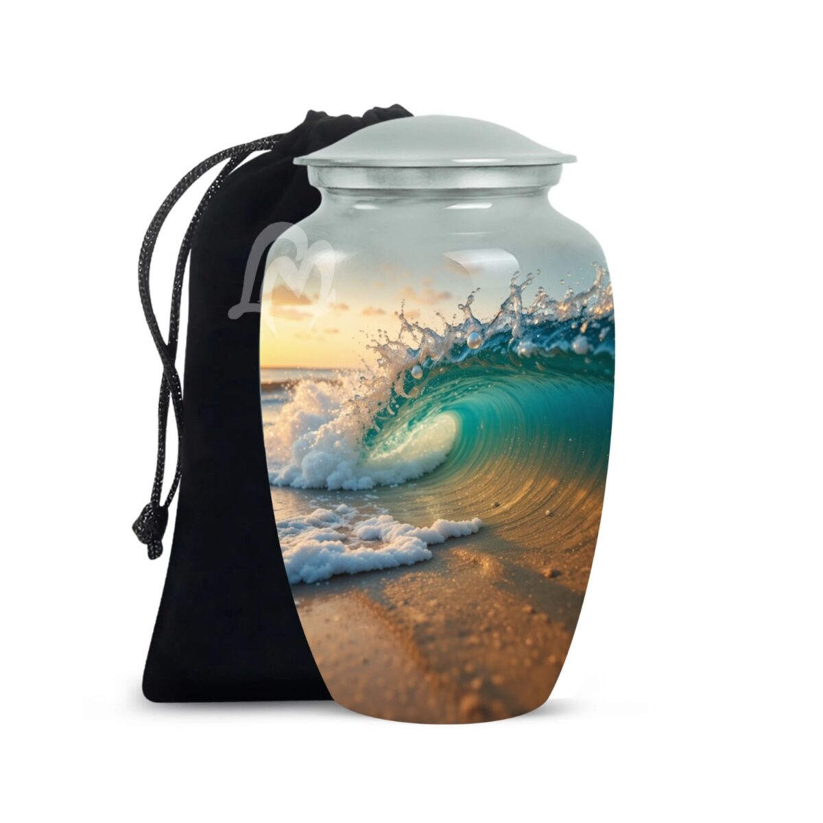 Handmade Funeral Urns With Velvet Bag Thoughtful Gift for Someone.