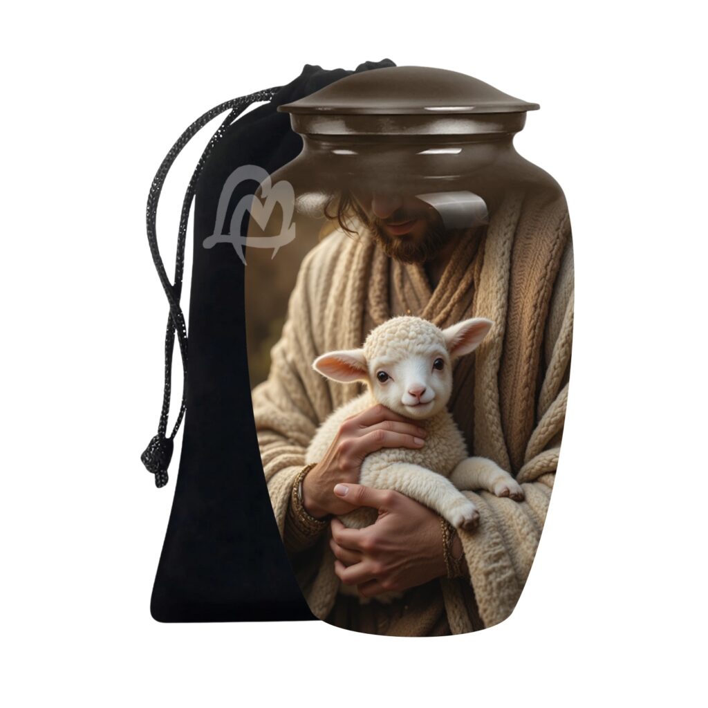 Sheep Cremation Urn for Ashes Adult Male/Female | Handcrafted Urns for Human Ashes