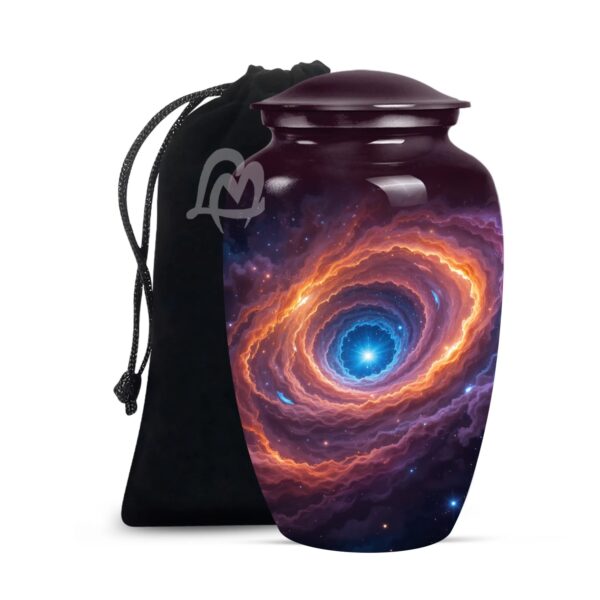 Galaxy Cremation Urn for Ashes Adult Male - Beautifully Handcrafted Urns