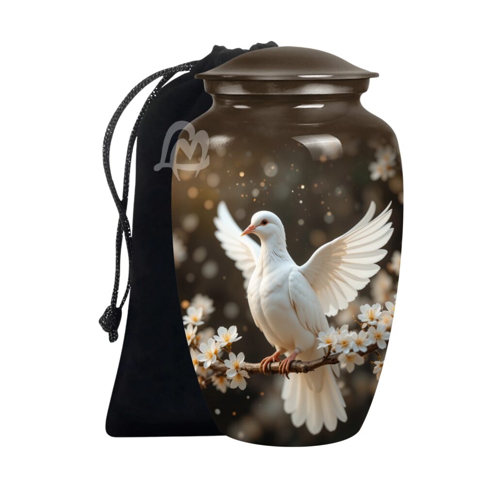 Memorial Urns for Mom and Dad 10 Inch & 200 Cubic Inches - A Loving Tribute to Honor His Life.