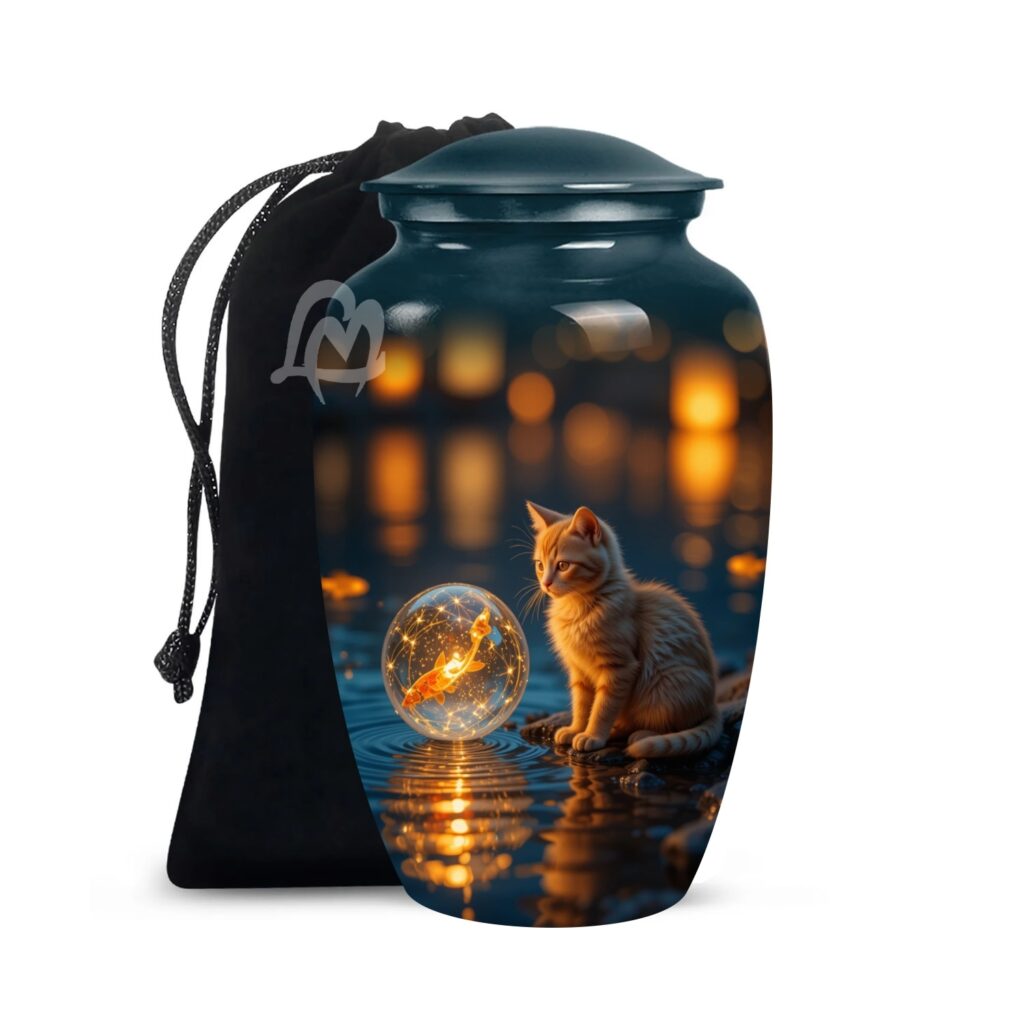 Cat Cremation Urn for Ashes for Women & Male, Pet Memorials for Human Ashes Adult Female & Man
