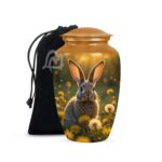 Rabbit Aluminum Cremation Funeral Urns for Adult Human & Pet Loss