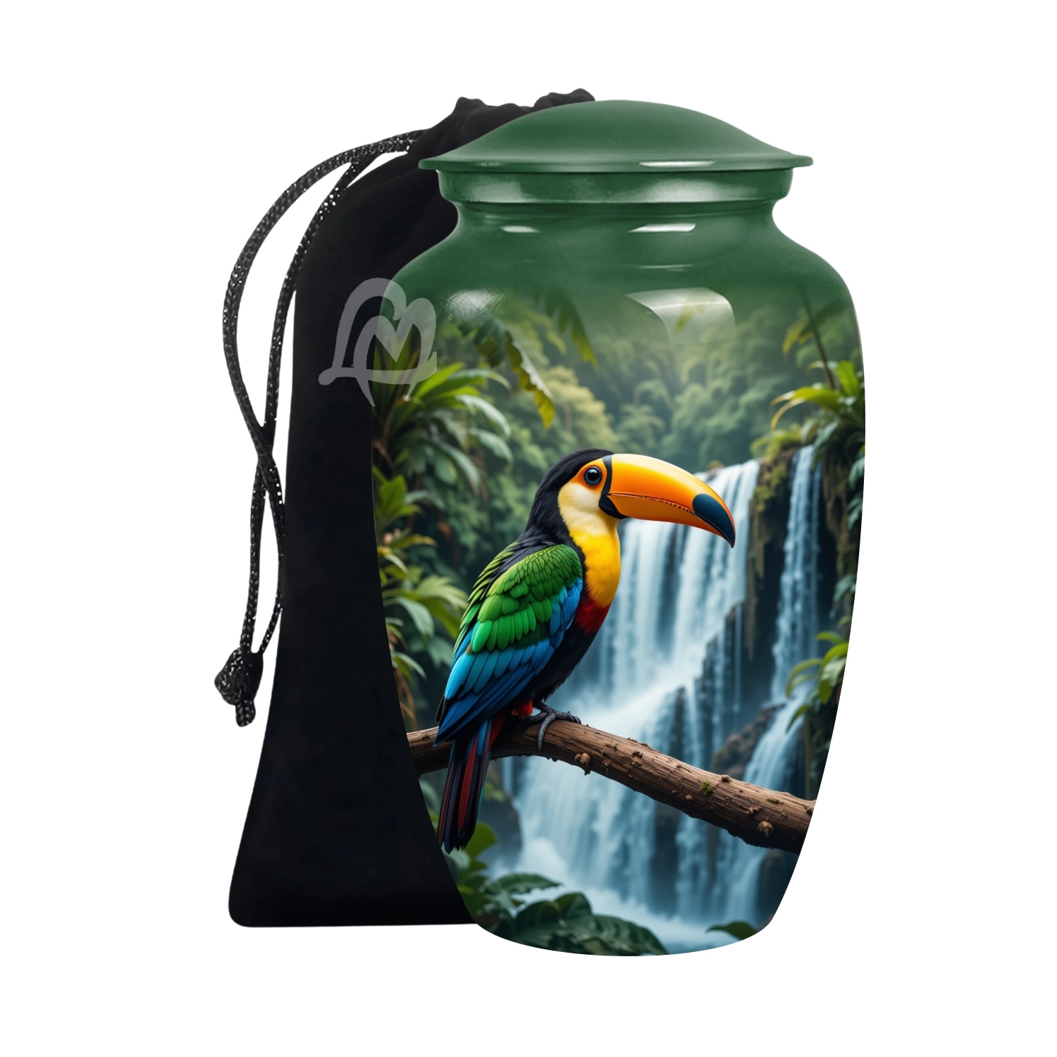 Toucan Urns Family Tribute of Peaceful Handcrafted Large Urn for Ashes Adult Male & Female Toucan Urns Family Tribute of Peaceful Handcrafted Large Urn for Ashes Adult Male & Female