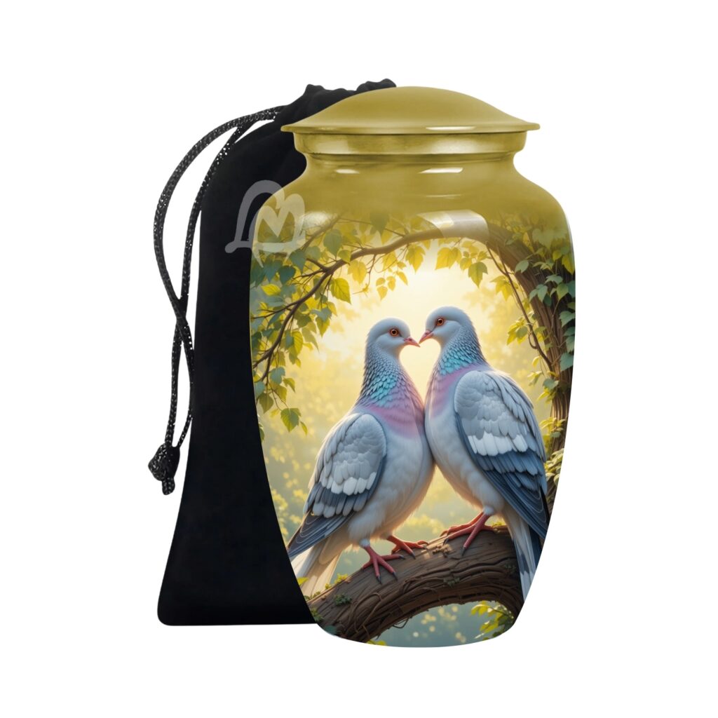 Memorial Urns for Mom and Dad 10 Inch & 200 Cubic Inches - A Loving Tribute to Honor His Life.