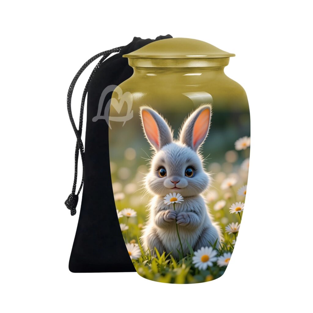 Rabbit Aluminum Cremation Funeral Urns for Adult Human & Pet Loss