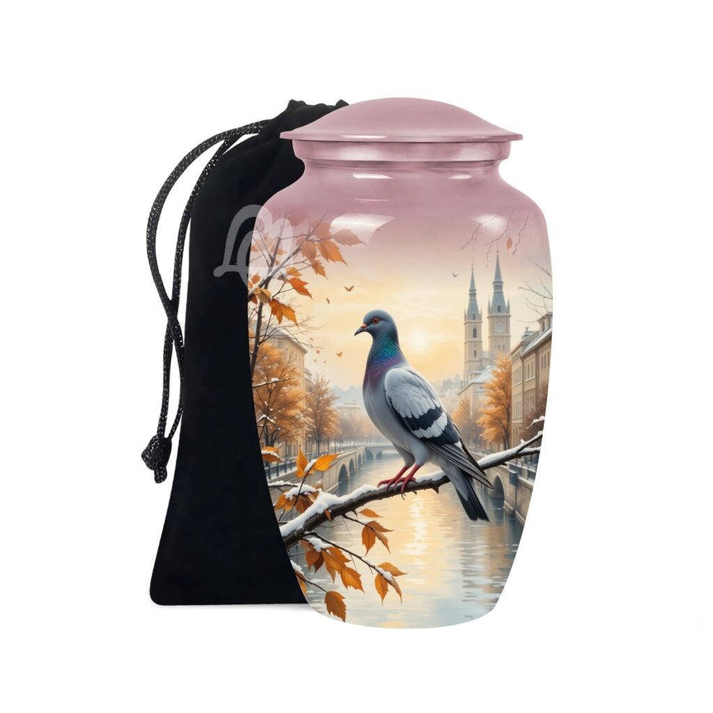 Pigeon Urns for Adult Male & Female Ashes - Large Funeral Urn for Human Ashes Women