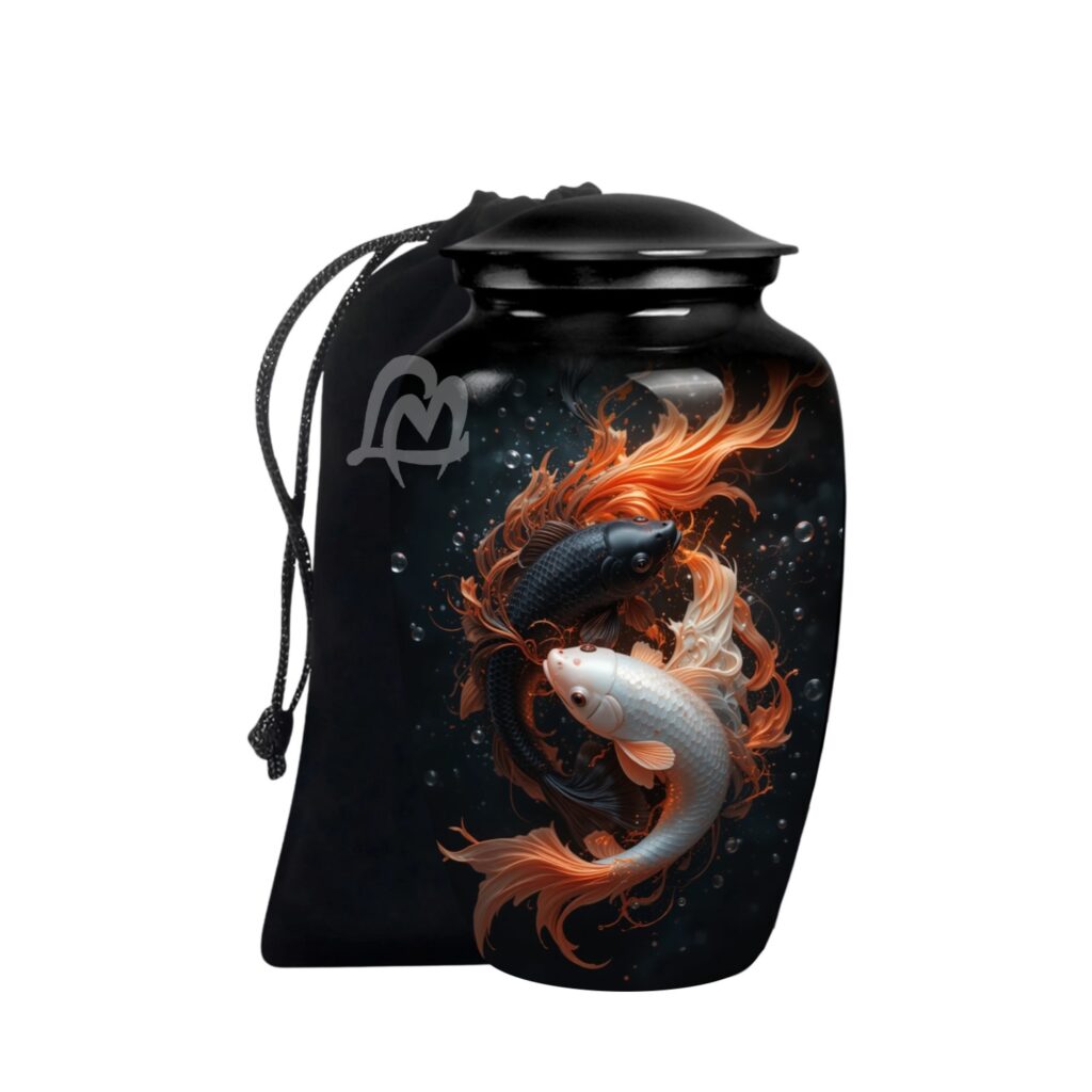 Fish Cremation Urn for Ashes for Women Decorative Urns