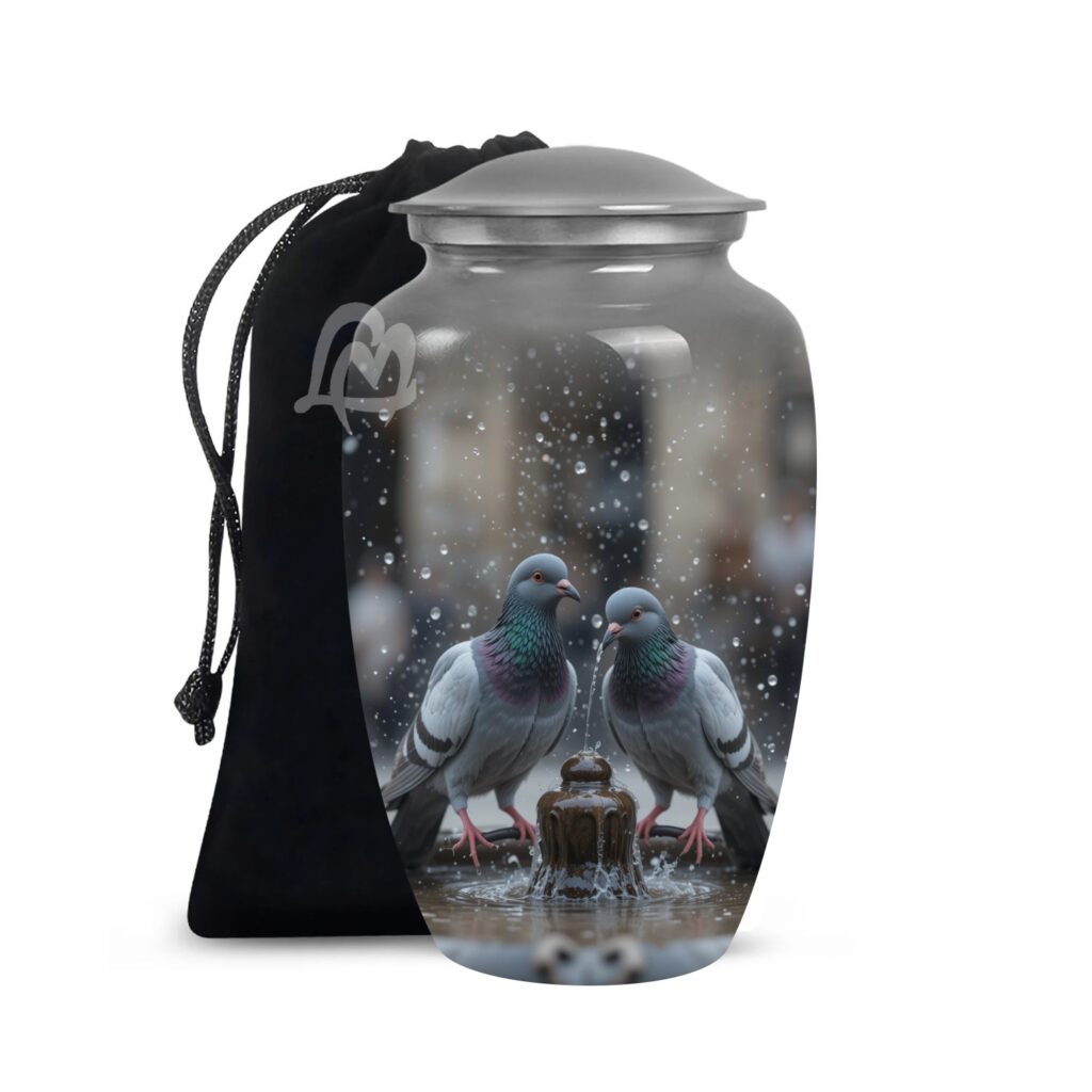 Memorial Urns for Mom and Dad 10 Inch & 200 Cubic Inches - A Loving Tribute to Honor His Life.