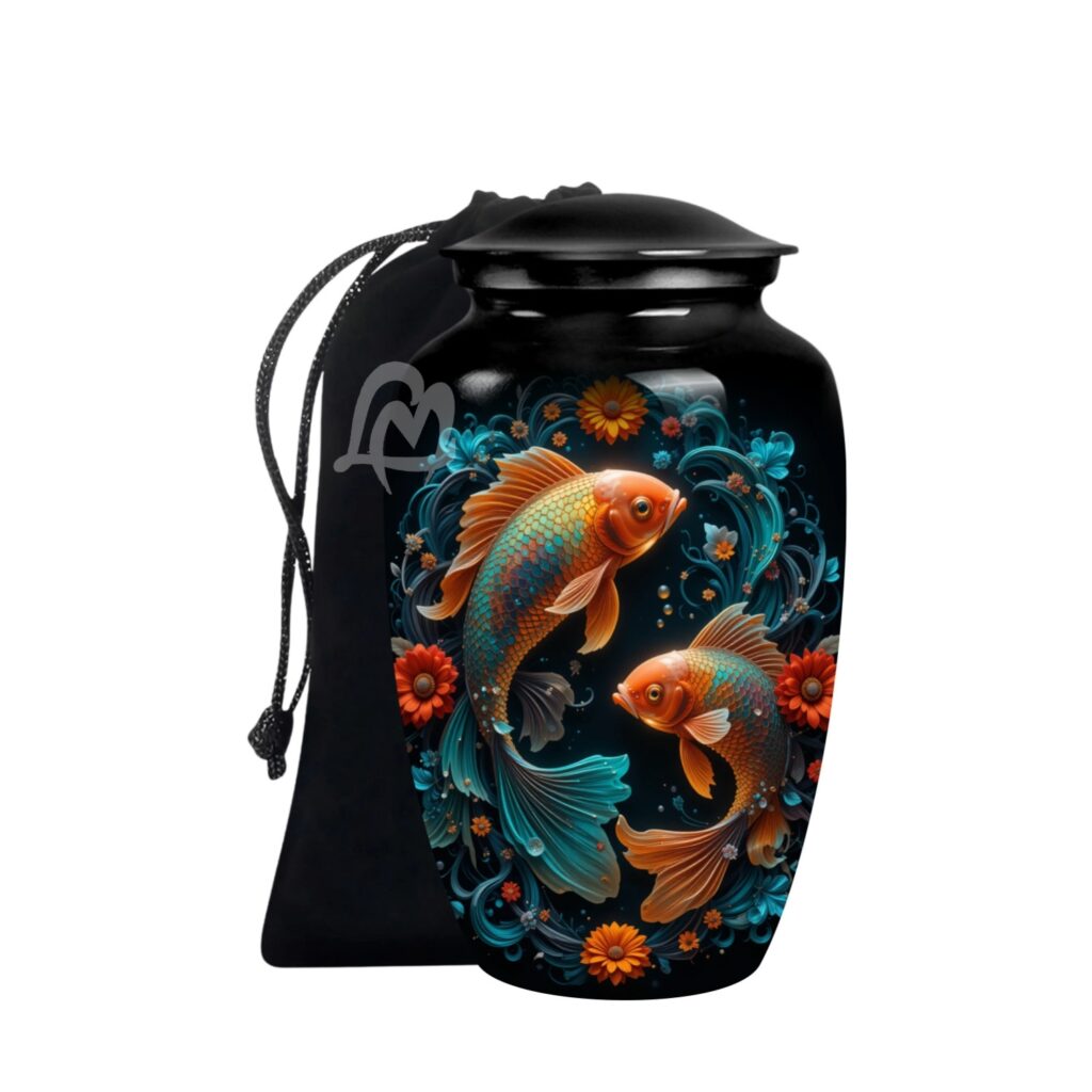 Fish Cremation Urn for Ashes for Women Decorative Urns