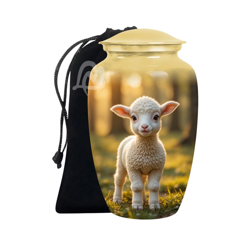 Sheep Cremation Urn for Ashes Adult Male/Female | Handcrafted Urns for Human Ashes