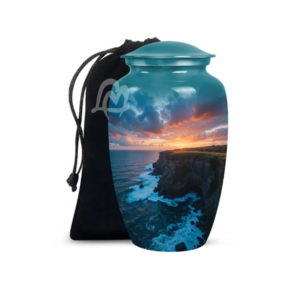 Handmade Funeral Urns With Velvet Bag Thoughtful Gift for Someone.