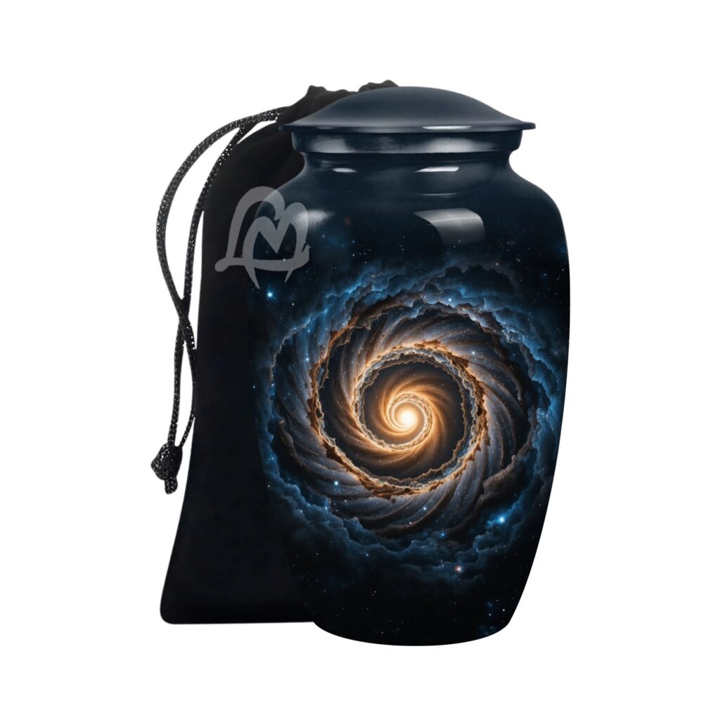 Galaxy Cremation Urn for Ashes Adult Male - Beautifully Handcrafted Urns