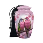 Budgie Cremation Urn for Human Ashes | Memorial Urn Carefully Handcrafted with Elegant Finishes