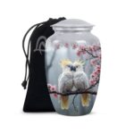 Budgie Cremation Urn for Human Ashes | Memorial Urn Carefully Handcrafted with Elegant Finishes