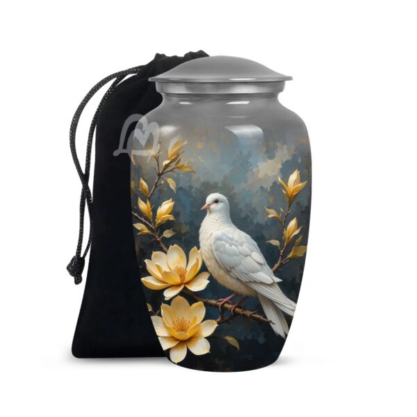 Pigeon Urns for Adult Male & Female Ashes - Large Funeral Urn for Human Ashes Women