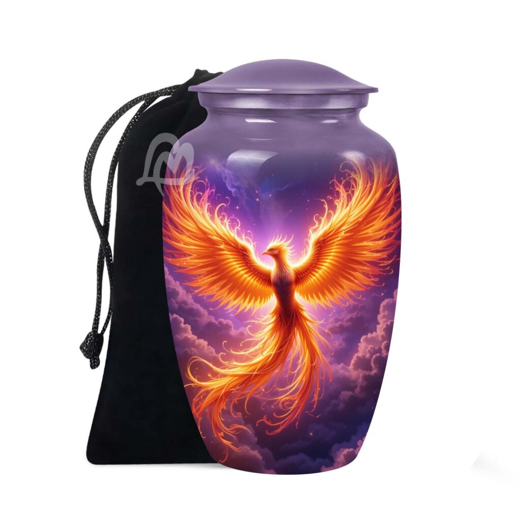 Handcrafted Burial Funeral Urns for Cremated Ash Remains Storage.