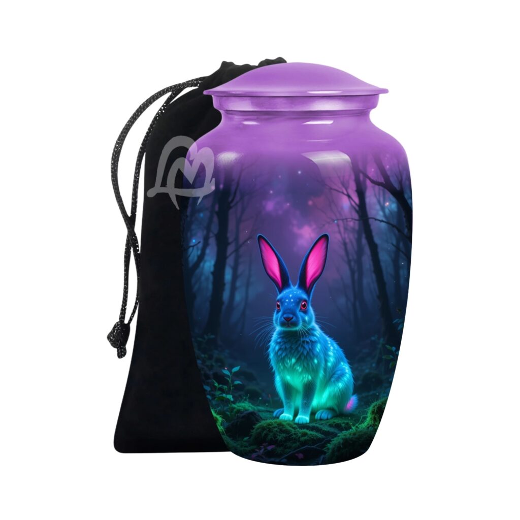 Rabbit Aluminum Cremation Funeral Urns for Adult Human & Pet Loss