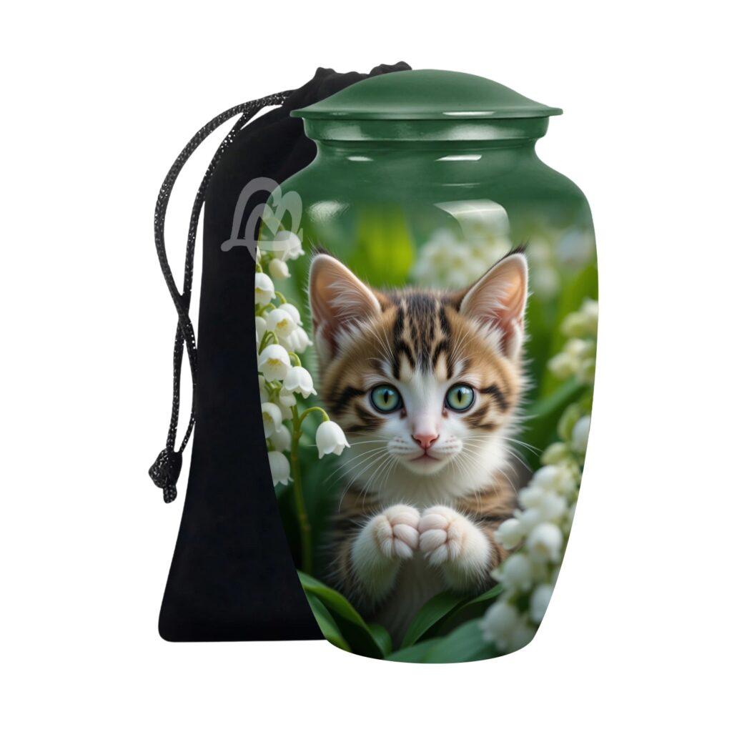 Cat Cremation Urn for Ashes for Women & Male, Pet Memorials for Human Ashes Adult Female & Man