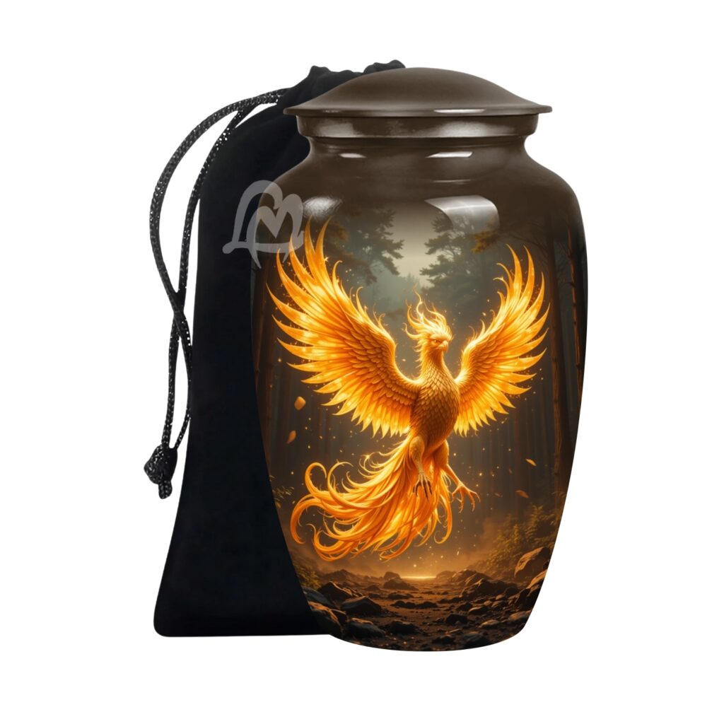 Handcrafted Burial Funeral Urns for Cremated Ash Remains Storage.