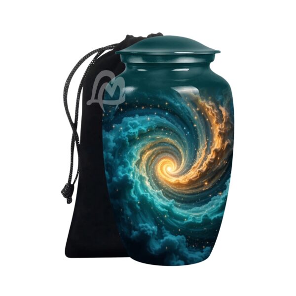 Galaxy Cremation Urn for Ashes Adult Male - Beautifully Handcrafted Urns