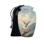 Memorial Urns for Mom and Dad 10 Inch & 200 Cubic Inches - A Loving Tribute to Honor His Life.