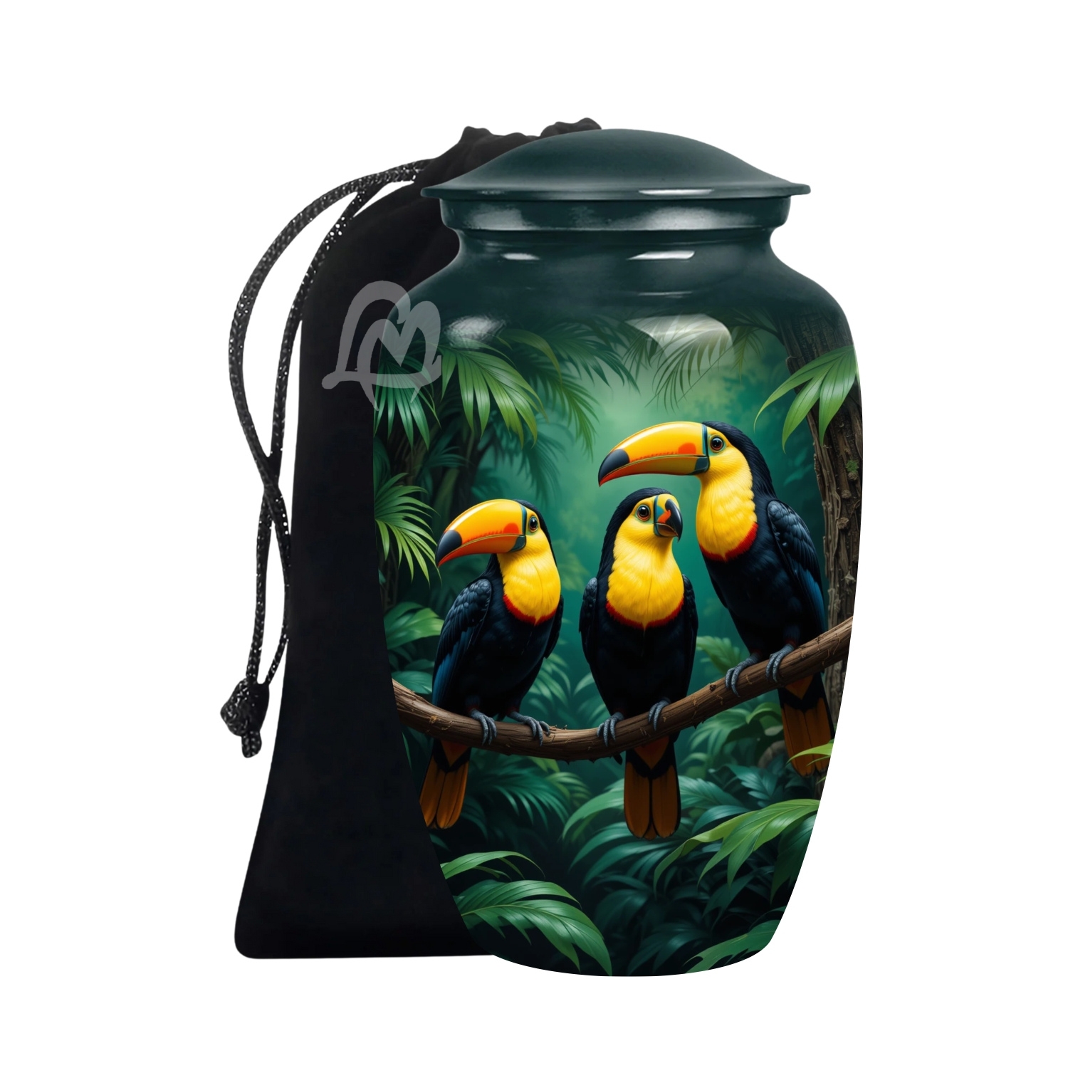Toucan Urns Family Tribute of Peaceful Handcrafted Large Urn for Ashes Adult Male & Female Toucan Urns Family Tribute of Peaceful Handcrafted Large Urn for Ashes Adult Male & Female