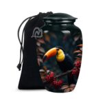 Toucan Urns Family Tribute of Peaceful Handcrafted Large Urn for Ashes Adult Male & Female