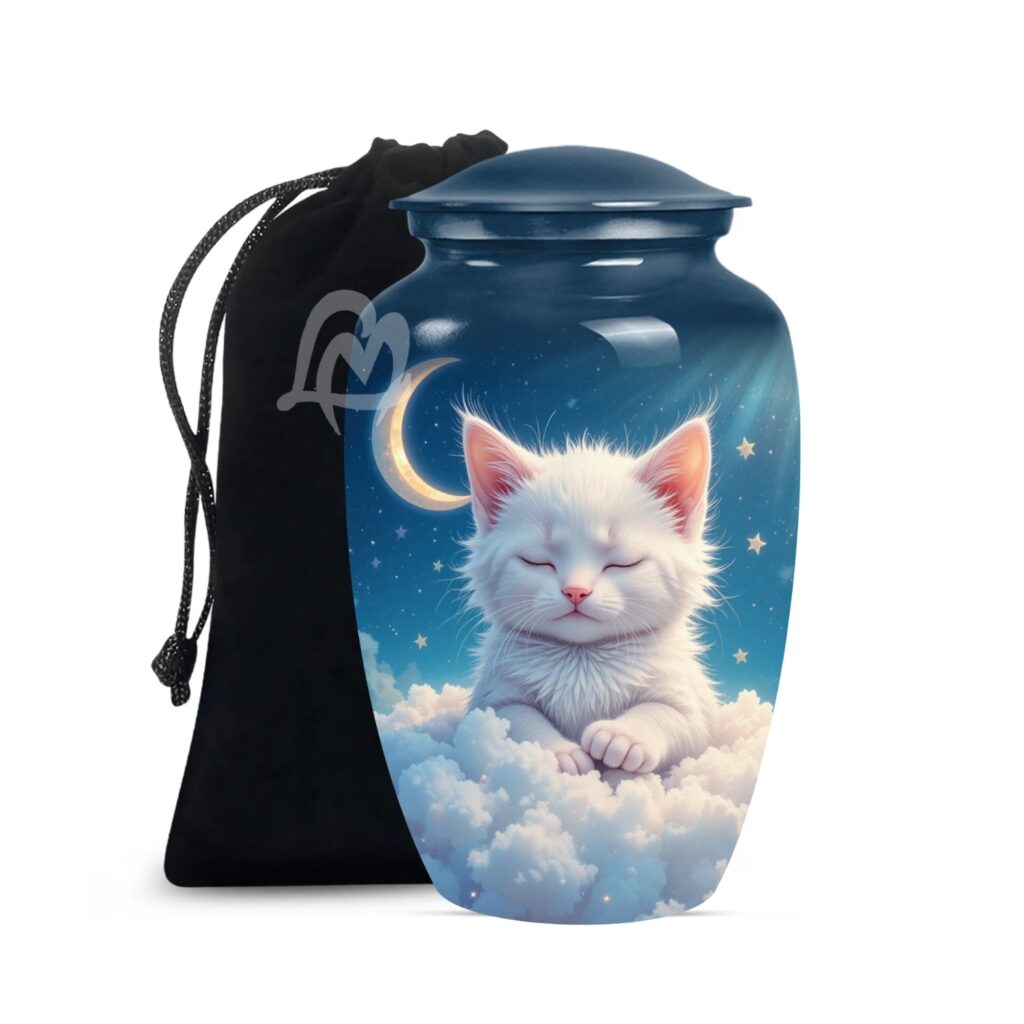 Cat Cremation Urns for Human Ashes - Burial Memorial Urn for Adults | Funeral Urns for Ashes Adult.