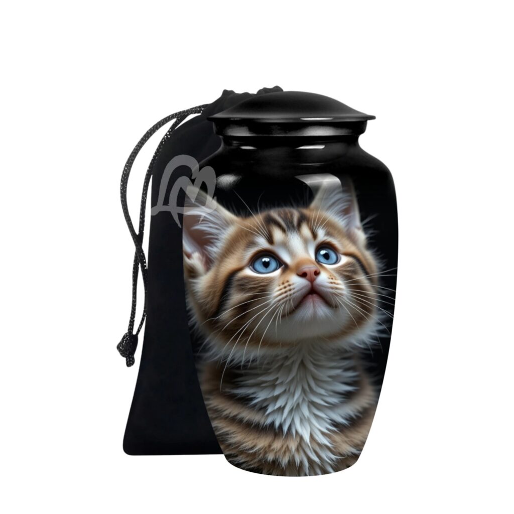 Persian Cat Urns for Adult Women & Men - Large Capacity Urn for Ashes