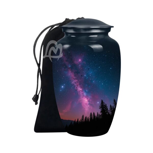 Galaxy Cremation Urn for Ashes Adult Male - Beautifully Handcrafted Urns