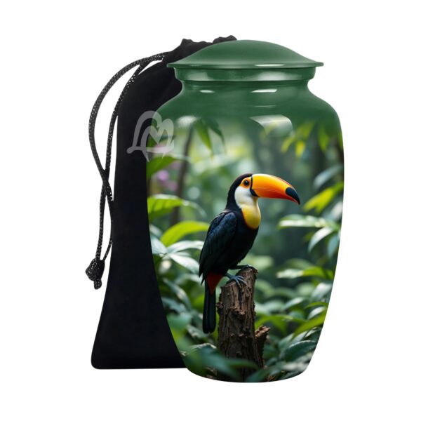 Family Tribute of Peaceful Handcrafted Large Urn for Ashes Adult Male & Female