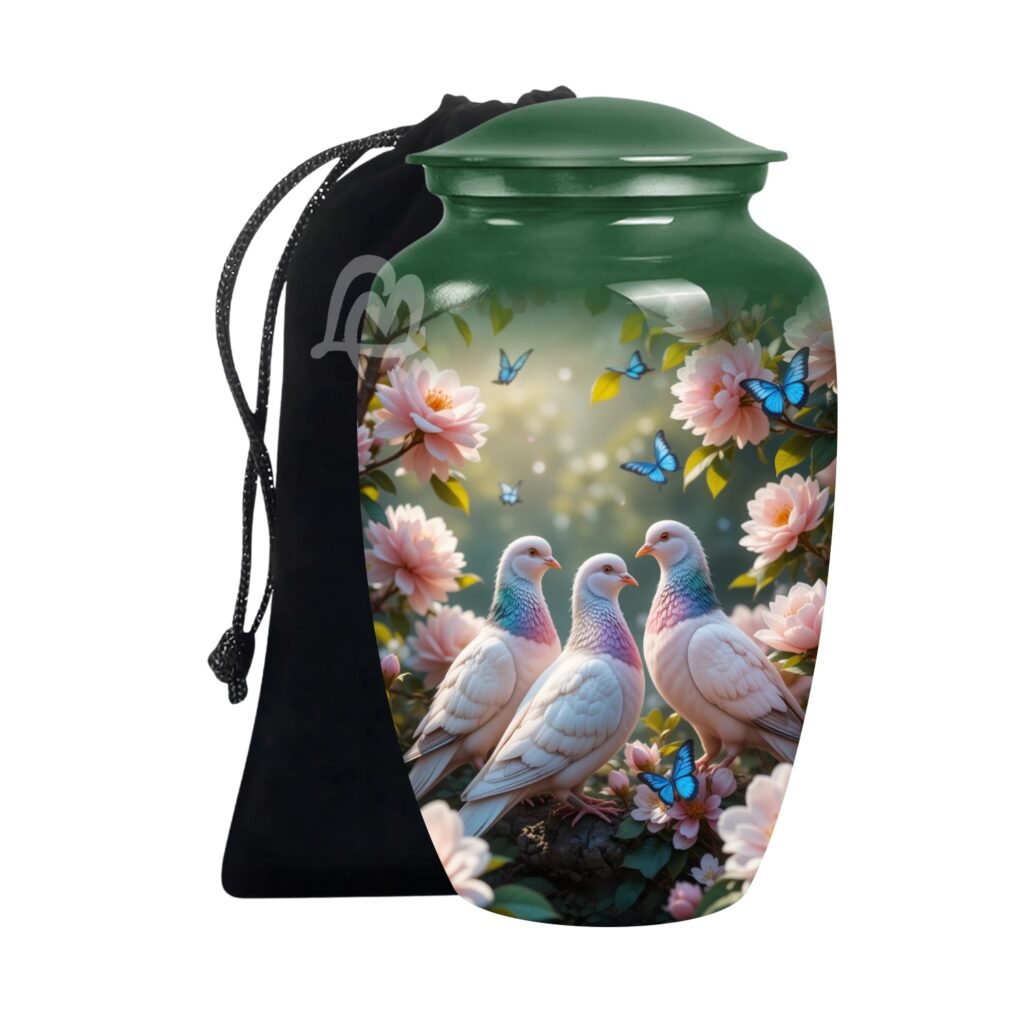 Pigeon Urns for Adult Male & Female Ashes - Large Funeral Urn for Human Ashes Women