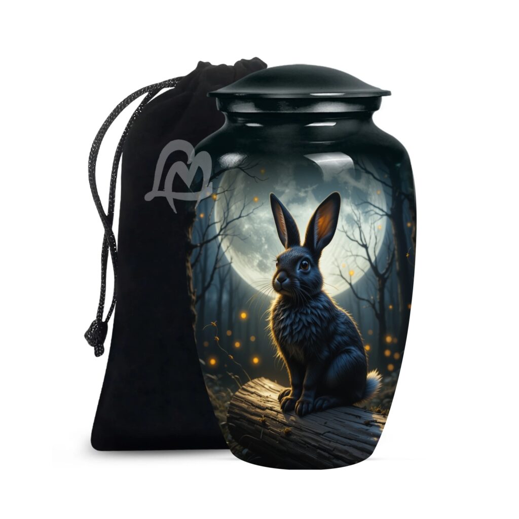 Rabbit Aluminum Cremation Funeral Urns for Adult Human & Pet Loss
