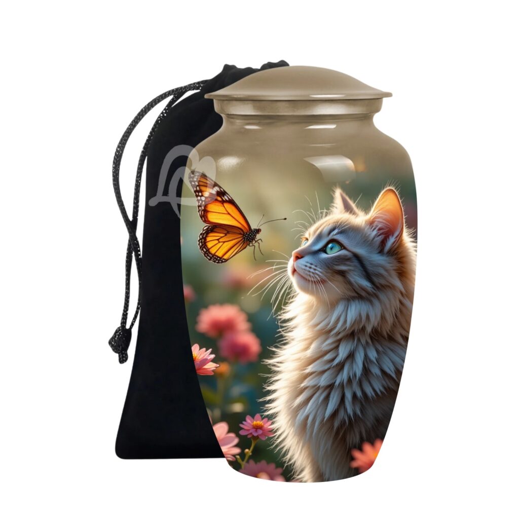 Persian Cat Urns for Adult Women & Men - Large Capacity Urn for Ashes