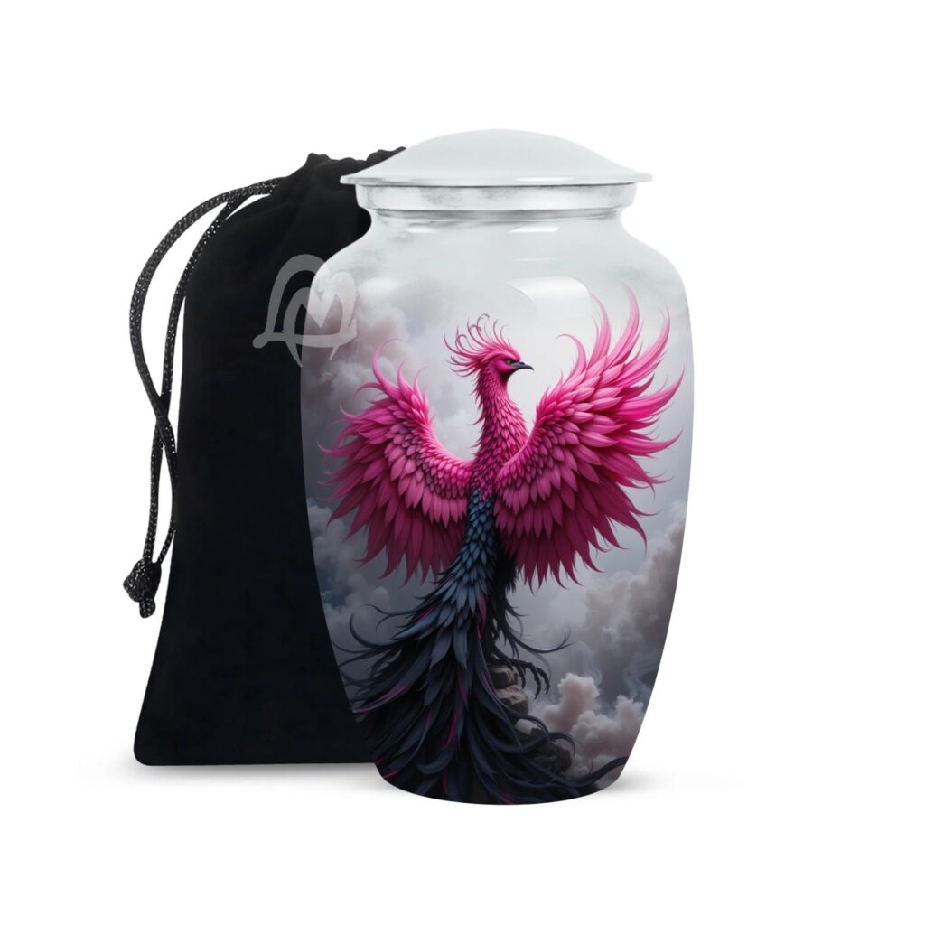 Handcrafted Burial Funeral Urns for Cremated Ash Remains Storage.
