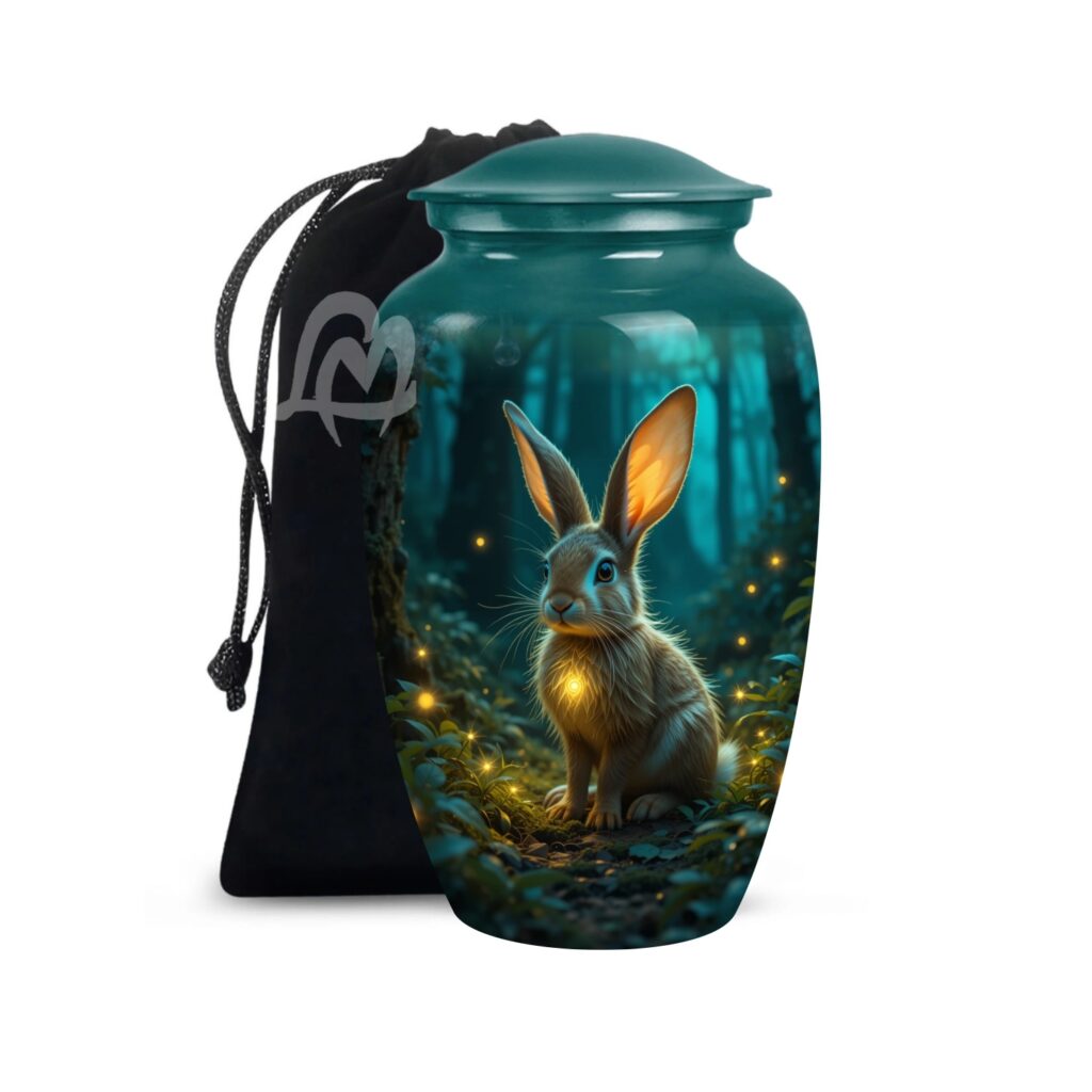 Rabbit Aluminum Cremation Funeral Urns for Adult Human & Pet Loss