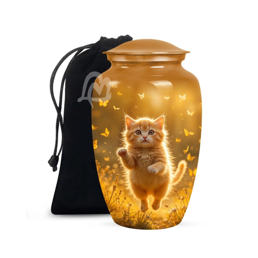 Persian Cat Urns for Adult Women & Men - Large Capacity Urn for Ashes