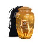 Persian Cat Urns for Adult Women & Men - Large Capacity Urn for Ashes