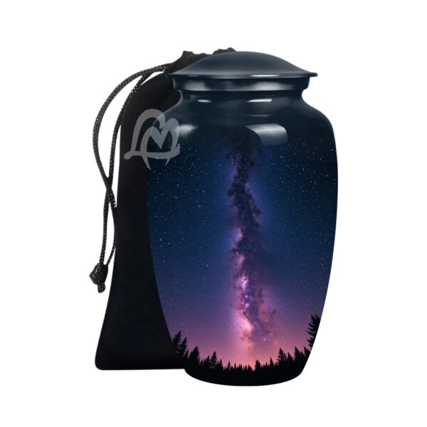Galaxy Cremation Urn for Ashes Adult Male - Beautifully Handcrafted Urns