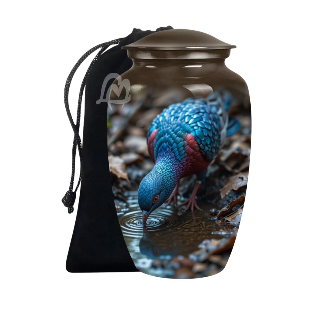 Memorial Urns for Mom and Dad 10 Inch & 200 Cubic Inches - A Loving Tribute to Honor His Life.