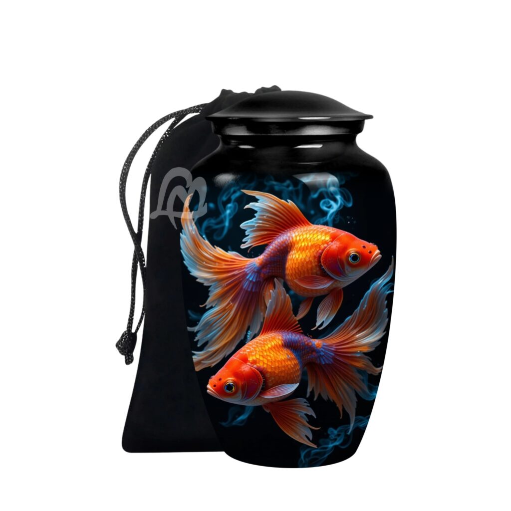Fish Cremation Urn for Ashes for Women Decorative Urns