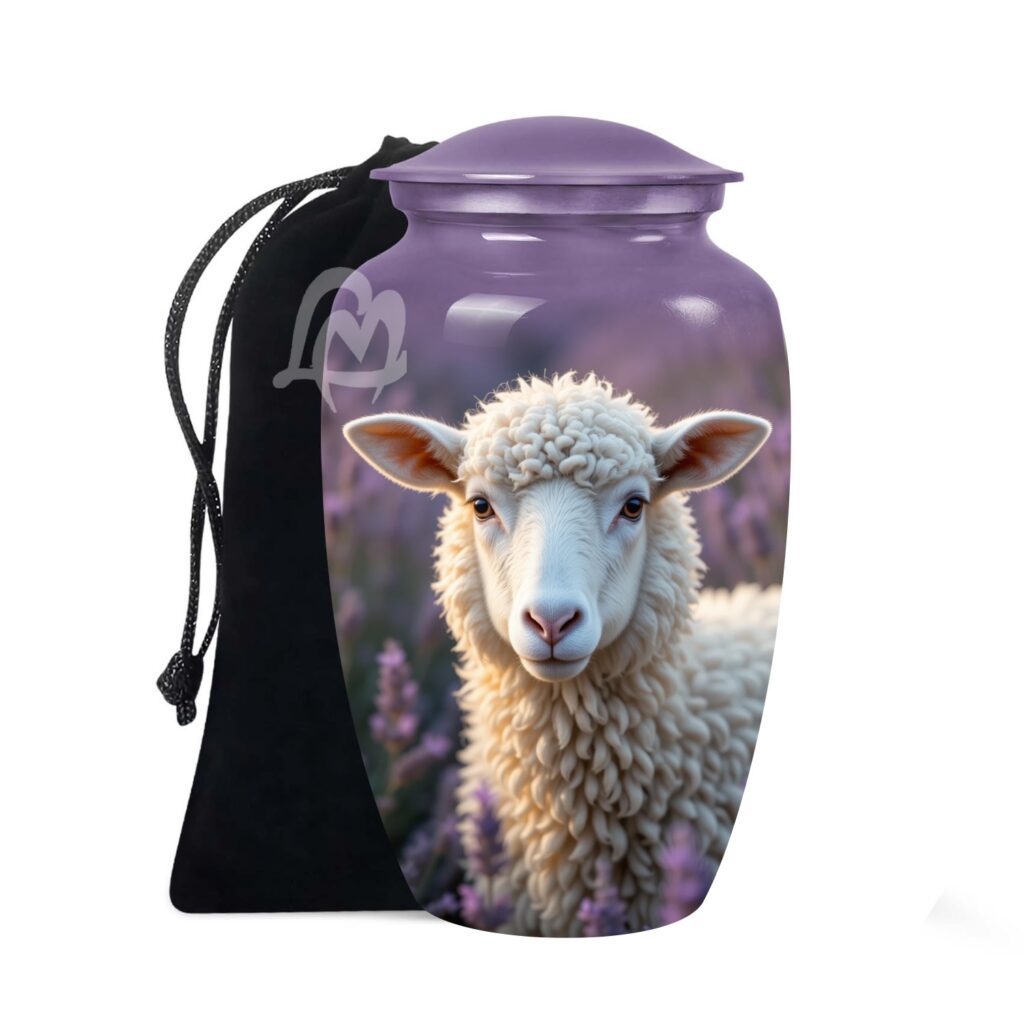 Sheep Cremation Urn for Ashes Adult Male/Female | Handcrafted Urns for Human Ashes